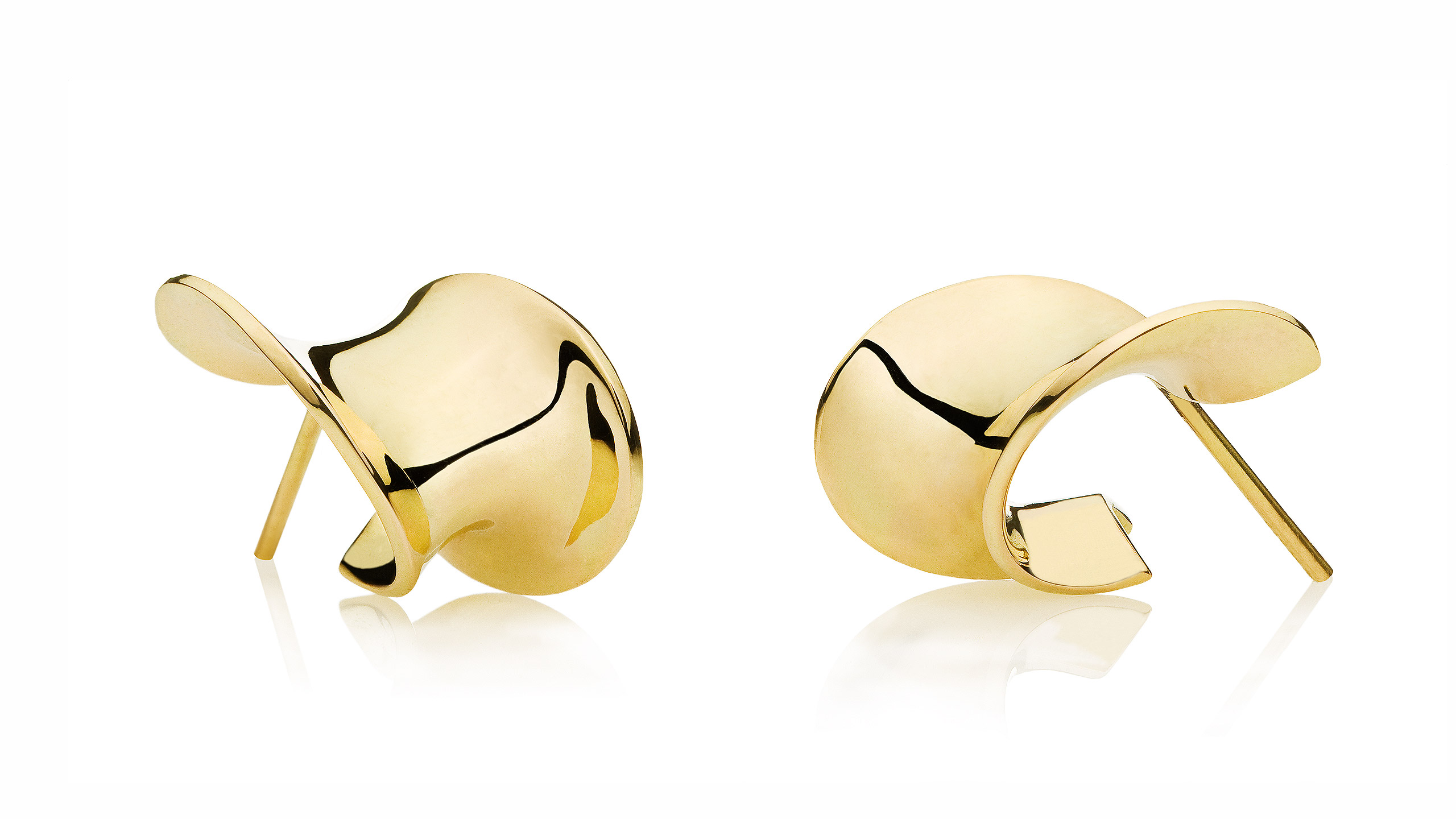Eternity gold earrings | TOWE Jewels